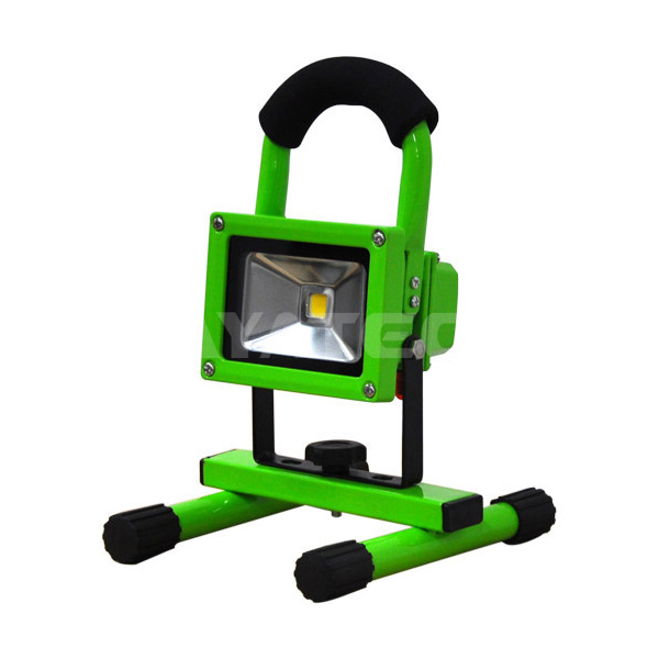 Lampe de travail LED rechargeable portative de couleur verte 10W